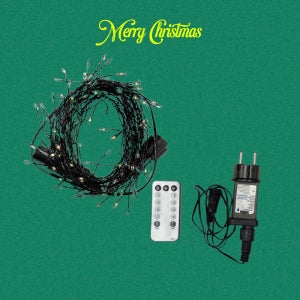 트리 지네전구 1000구 리모컨 LED 웜톤 크리스마스 실내조명 어댑터형 플레이조이