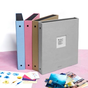 크래썸 A4 바인더 케이스 박스앨범 사진앨범 접착식 포켓식 네컷 포토 초음파 성장 사진첩