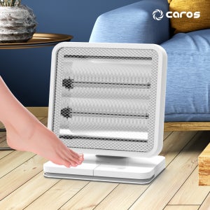 캐로스 발난로 전기히터 풋 터치 미니 사무실 가정용 책상용 캠핑 CEH-QF1000W