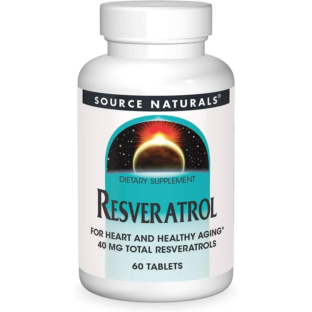 Source Naturals 소스네츄럴 레스베라트롤 40<b>mg</b> 60정