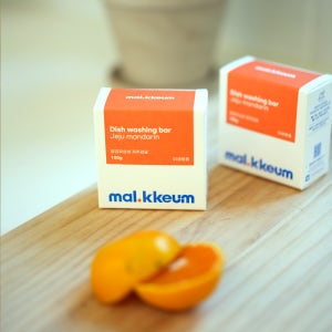 말끔워싱바 제주감귤 감귤껍질 업사이클링 설거지비누 설거지바 천연주방세제 1개입, 1개