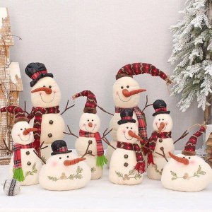 눈사람 자수 겨울 풍경 포토존 백화점 호텔 전시 데코 장식 소품 인테리어