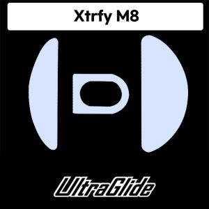 울트라글라이드 Xtrfy M8 무선 마우스피트 브레이킹 슬라이딩 엑스트리파이 ICE