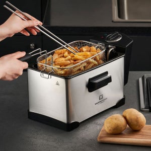 바겐슈타이거 티프 전기튀김기 3L 냄새제거필터 내장 업소용 가정용 미니 튀김기계