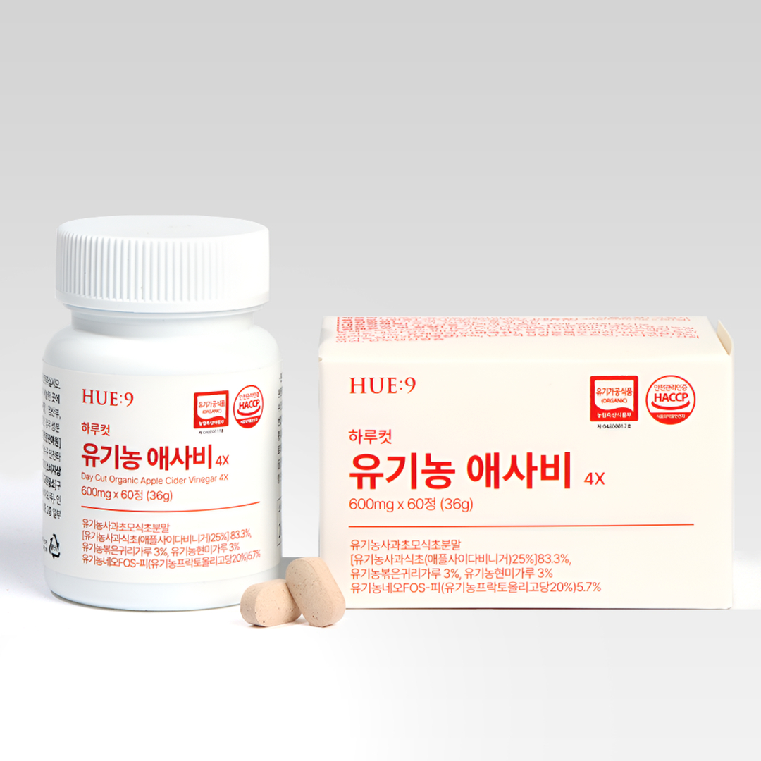 하루컷 유기농 <b>애사비</b> 알약 형태 에탄산 40mg 사과초모식초 <b>애플사이다비니거</b> 유기산 말초산