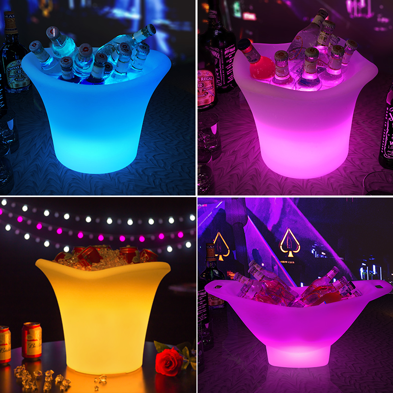LED 와인칠링 아이스버킷 샴페인 양주 얼음 바스켓