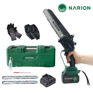 나리온 무선 전기톱 20cm 충전 체인 전동톱 NJ-200R