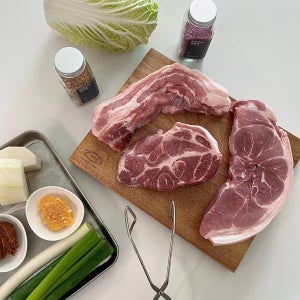 한돈 유황 돼지 보쌈 통 목살 앞다리살 오겹살 목삼겹 1kg