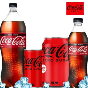 코카콜라 제로 190ml 355ml 500ml 1.25L 각 3개씩 총12개 업소용
