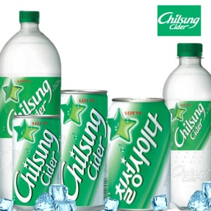 칠성사이다 190ml 210ml 업소용 355ml 500ml 1.25L 각 1개씩 총5개