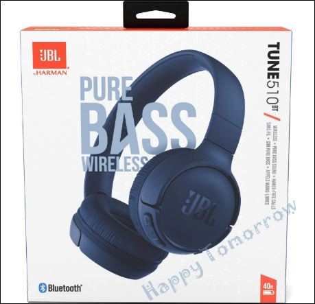 제이비엘 블루투스 헤드폰, JBL Tune 510BT 퓨어베이스 사운드 무선 헤드셋 블루