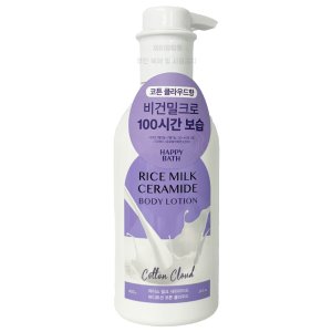 해피바스 라이스 밀크 세라마이드 바디로션 코튼 클라우드 400g