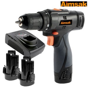 Aimsak 충전드라이버/드릴 310R 키레스척 (10.8V 2.0Ahx2팩) 전동드라이버 전동드릴