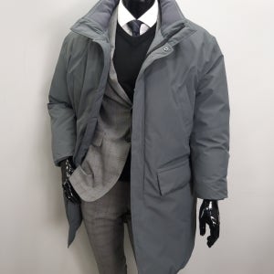 파렌하이트 가을 겨울 남자 코트 덕다운 경량패딩 스판 정장 남성 패딩코트
