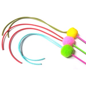 고양이 샴무드 폼폼스틱 색상랜덤 스트레스해소 사냥본능 반려묘 낚시 장난감