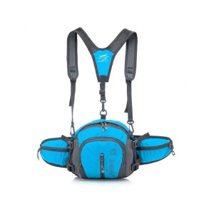멀티포지션 등산배낭 블루 자전거 힙색 가벼운배낭 크로스백 가방