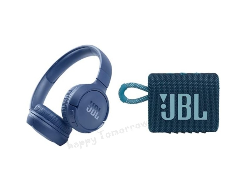 제이비엘JBL Tune 510BT 퓨어베이스 사운드 무선 블루 헤드셋+휴대용 스피커 블루
