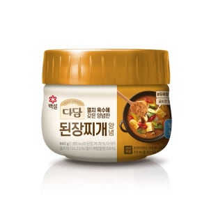 다담 정통 된장찌개 840g, 2개