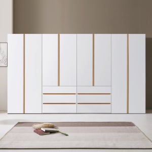 솜씨방 로즈모던 친환경 E0 3200 장롱세트 (이불장 1 + 서랍옷장 2+ 옷장 1)