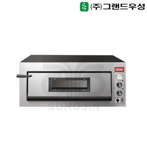 그랜드우성 돌피자오븐 유리문 폭1010 1단 업소용 전기오븐