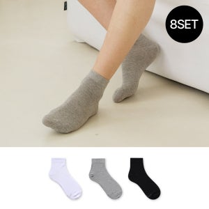 국산 면 장목 발목 남자 8팩 데일리양말 무지양말 무압박