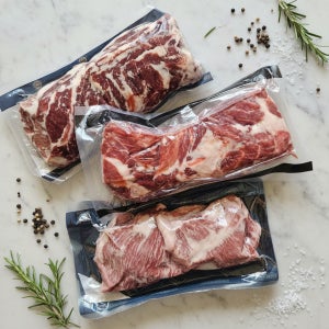 [6다이닝]이베리코 원육 담기-목살 항정살 황제살 플루마 돼지고기 목살 슬라이스