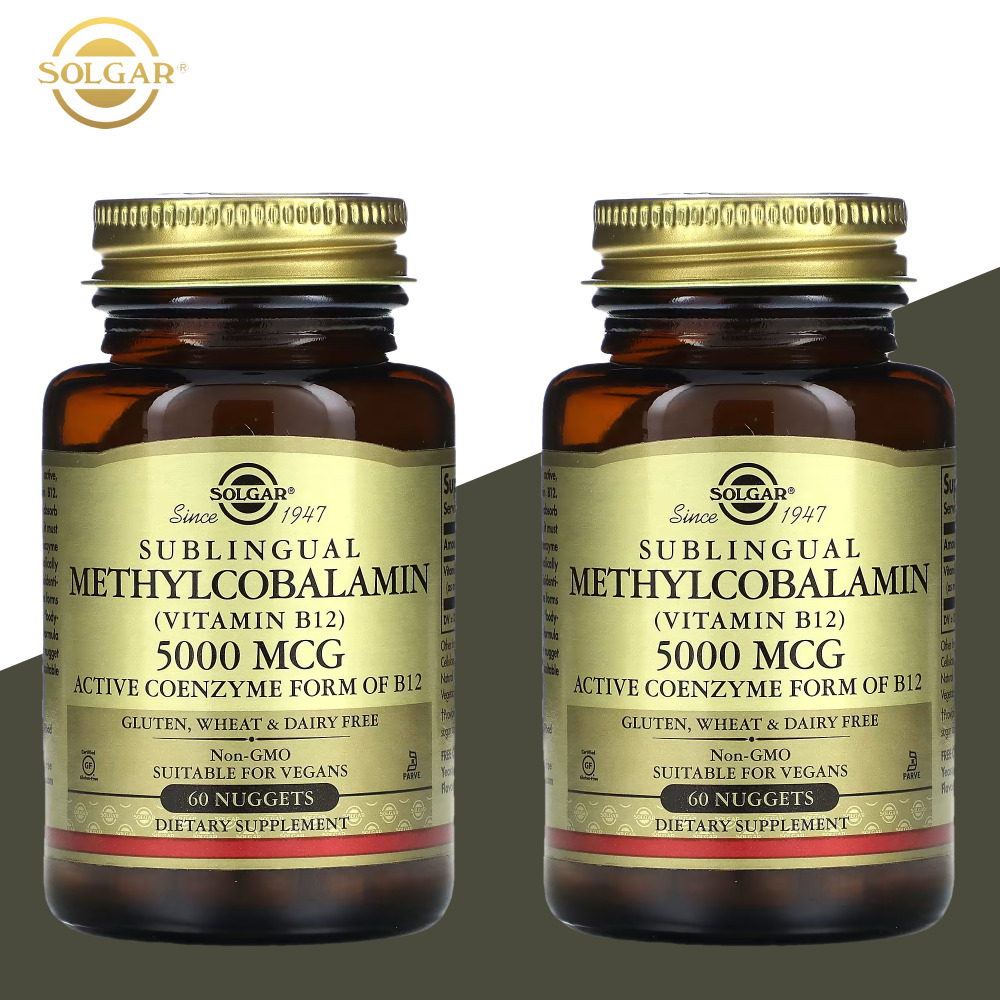 솔가 <b>메틸코발라민</b> 비타민B12 <b>5000mcg</b> 60너겟 메<b>코발라민</b> 혀밑 2개