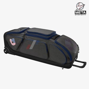 윌슨 ﻿야구장비 휠 가방 드마리니 프론트 라인 블랙/USA WB57109