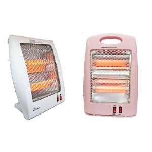 2단 석영관 전기히터 사각 소형 작은 스토브 사무실 발난로 난방기 작고 예쁜 전기난로