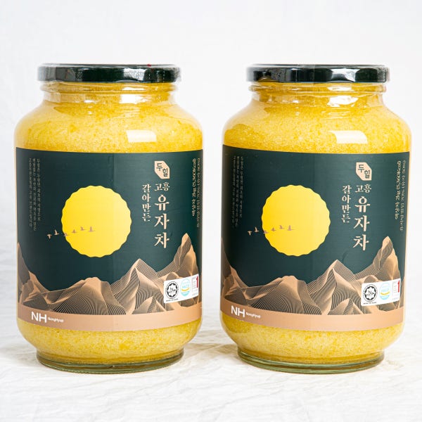1+1 고흥 유자차 유자청 갈아만든 수제 두원농협 2kg 2개