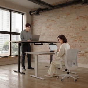 [자가 설치] 핏쳐 책상 전동식 높이 조절 스탠딩 책상 모션 데스크 E1 PLUS 1200