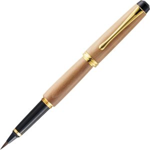 오타케 붓 펜 만년필 준다 대나무 만년 모필 꿈 은하 ​​천연 나무 배 흰색 DAY140-17