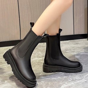 첼시롱부츠 키작녀롱부츠 발편한