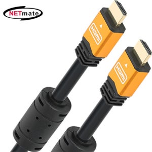 NETmate 리얼 8K 60Hz, 4K 120Hz HDMI 2.0 UHD완벽지원 골드메탈 1m NMY-HQ01Z