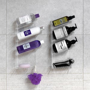 노바리빙 아크릴 욕실 선반 수납장 화장실 수납함 욕실장 무타공