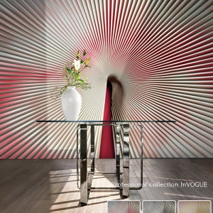 선샤인 뮤럴 3D 착시효과 기하학패턴 트루사르디 수입벽지