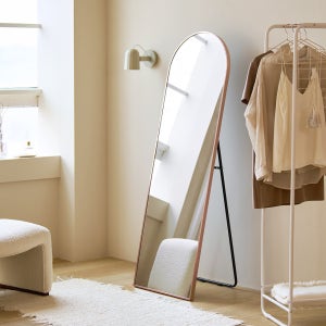 룸앤홈 마레 스탠드거울 라운드 프레임 전신거울 350x1500