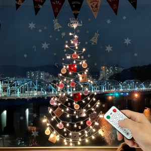 레토 크리스마스 벽트리 앵두전구 100구 풀조명 장식 용품