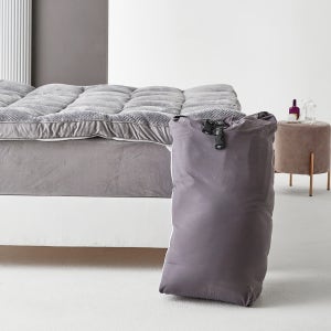 코지 와플 극세사 겨울 토퍼+파우치 K