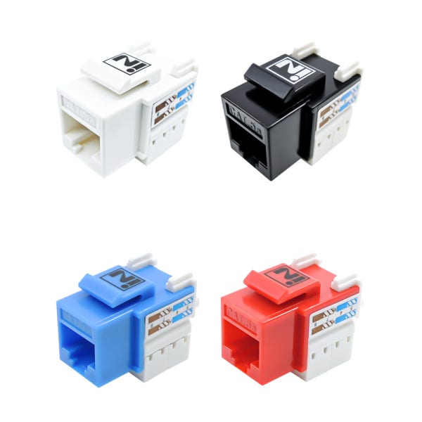 키스톤잭 CAT5E RJ45 플레이트 모듈 랜커넥터