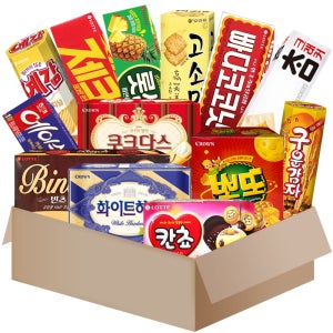 과자13종세트 대용량 사무실 간식박스(고소미 예감 쿠크다스 빈츠 화이트하임 외)MG002