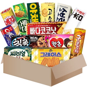 과자13종세트 대용량 사무실 간식박스(고소미 예감 참크래커 칙촉 시리얼초코 외)MG003