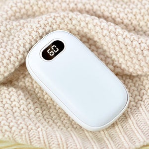 인터탑 지클랜 휴대용 에그V2 양면 손난로 디지탈 온도표시 대용량 보조배터리 겸용 C타입