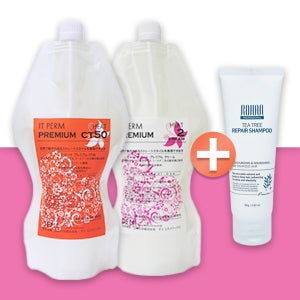 데미 우에보 잇펌 히트 프리미엄 CT 50 손상모+미니샴푸 크림 스트레이트 다운펌 매직약