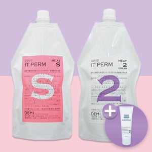 데미 우에보 잇펌 히트 S 손상모 크림 스트레이트 파마약 다운펌 셀프 펌 매직약