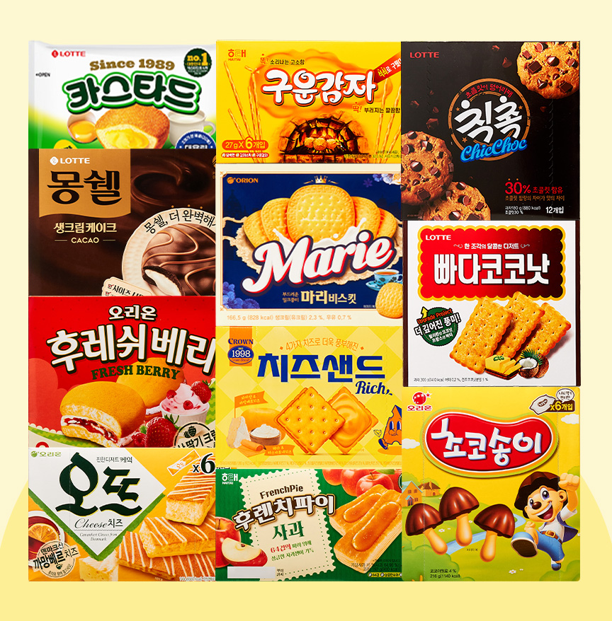 [과자세상] 5-01 학교 회사 사무실 탕비실 과자 간식 세트 베스트 / 대용량 개별포장