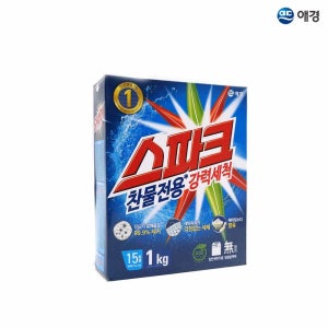 스파크 가루세제 1kg 일반용 종이박스 1EA