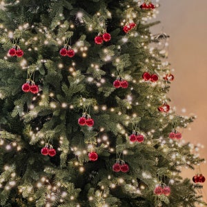 2025 앵두 오너먼트 골드 & 레드 약 100개