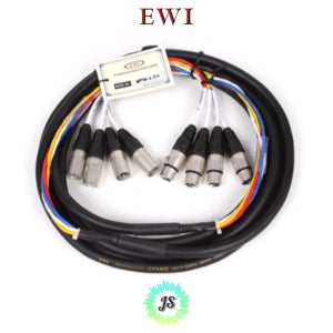 EWI MTFM-4-15M 4채널 패치 스네이크 멀티케이블 XLR-XLR