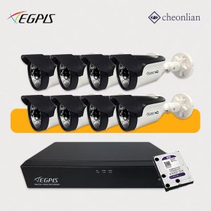 이지피스 500만화소 실외카메라8대 CCTV세트 EGPIS-WQHDB5524PNIR